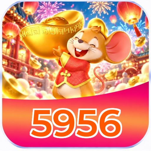 Interface da plataforma 5956 mostrando slots populares e bônus de boas-vindas